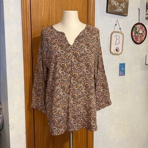 Orvis Paisley Top - Women’s Size Medium